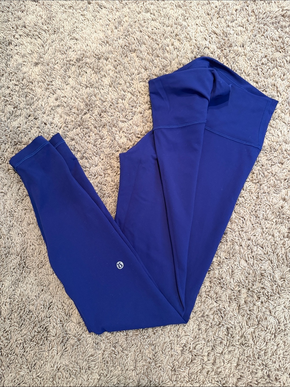 Lululemon blueberry royal blue violet tights leggings size 8